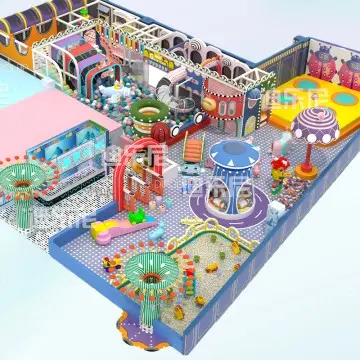 Dirolep Park Castle Themed macaron Themed Commercial Indoor Playground colorful Indoor Play Centers innovative Macaron Themed Kids Indoor Playground safe
