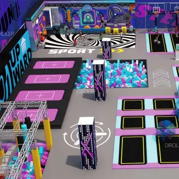 Dirolep ParK Kids Play Area Indoor Playground Equipment Children Soft Playground Commercial Trampoline Park