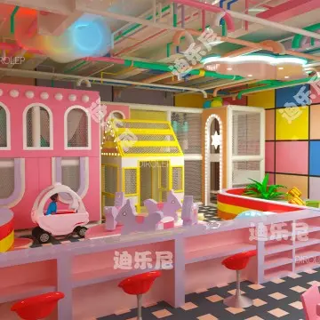 Morandi Themed Kids Playground Children Indoor Playground Equipment With Slide Ball Pit kids Playground Indoor baby Playground childrens Playground