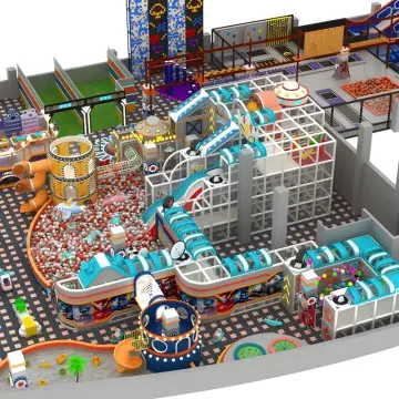Ultraman Superman Theme Indoor Children's Park Large Slide Ocean Ball Pool Trampoline Equipment