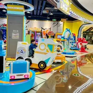 Diversified Morandi color indoor playground equipment integrating ninja courses, handmade craft zones, puzzle education, and immersive playful interactive scenes for commercial venues