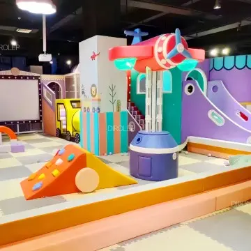 Morandi Themed Dirolep Park Kid Indoor PVC Soft Playground Children Play Equipment Indoor Castle for 3-12 Year Children Customized Park Ball Pool