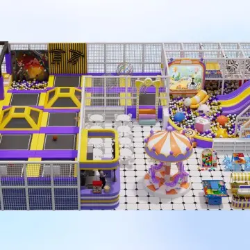 Trampoline park Children Indoor Playground Educational games that blend fun with learning