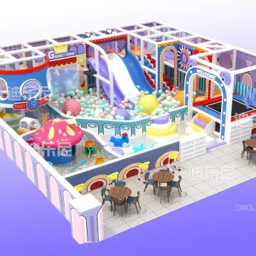 Morandi Themed Dirolep Park   children indoor playground factory free design support customization of children's amusement park indoor climbers & play structures