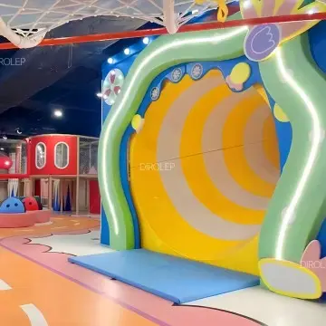 Morandi Themed Dirolep Park Kids Indoor Play Ground Children Soft Play Equipment Indoor Playground with Ball Pool
