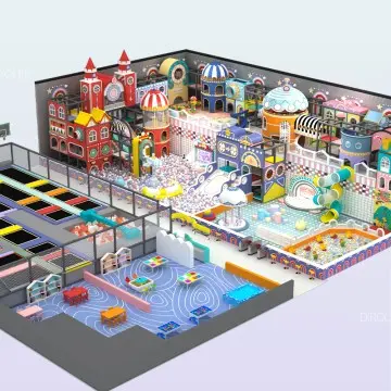 Castle Themed Commercial Playground  Indoor playground Equipment playground For Children childrens Play Area indoor Playground For Children play Ground veriefied By Tuv