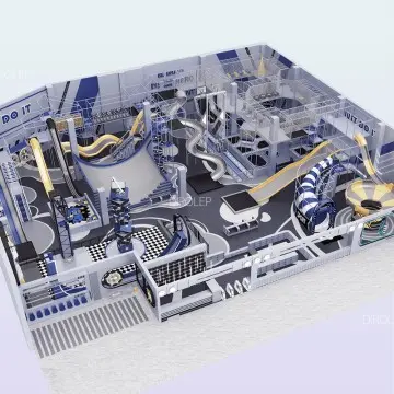 Trendy Themed  Activity Center multi-functional Climbing Frame Family Entertainment Area vibrant Soft Play Indoor Playground interactive  Indoor Play Equipment